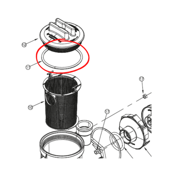 11-anel-de-vedacao-da-tampa-do-pre-filtro-motobomba-para-piscinas-sibrape-modelo-bpf-eagle;