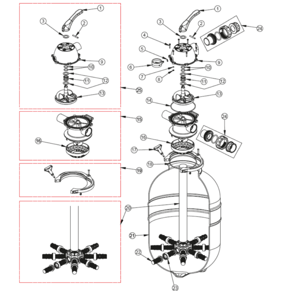 vista-explodida-filtro-para-piscinas-sibrape-modelo-br